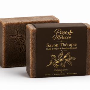 Argan Oil & Argan Powder Therapy Soap Bar — Natural Exfoliating Soap | Pure of Morocco