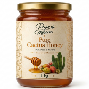 pure moroccan cactus honey 1 kg – 100% natural | pure of morocco