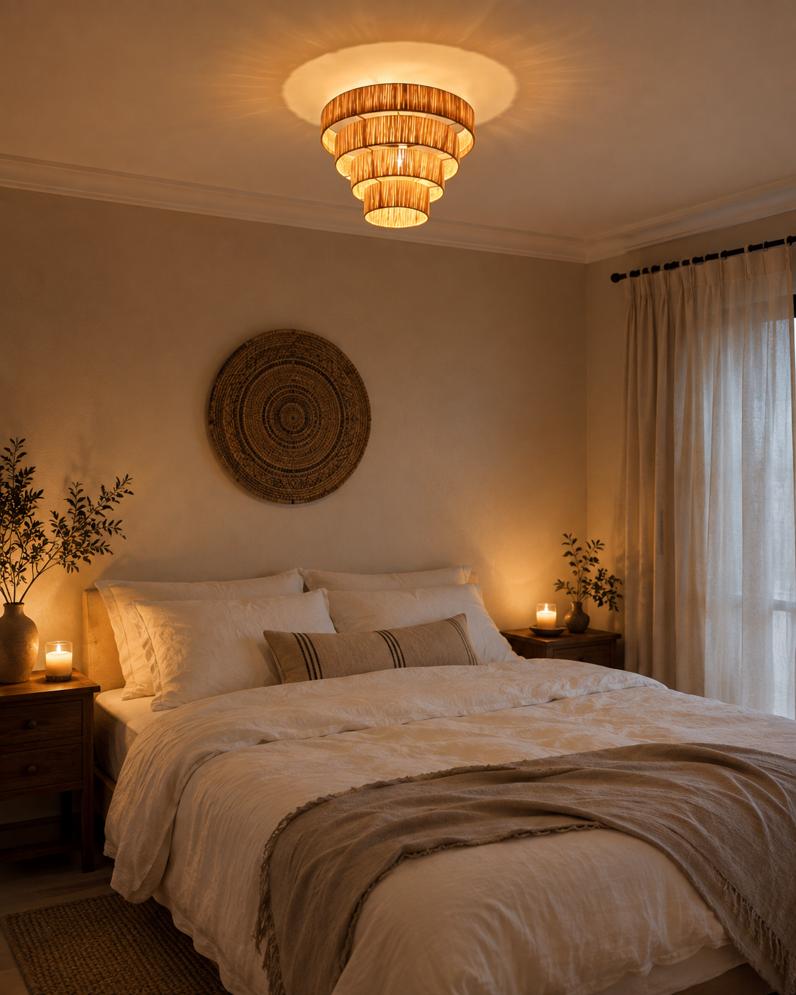 natural raffia pendant lamp 40 cm – boho & natural ceiling light natural raffia pendant lamp 40 cm – boho & natural ceiling light