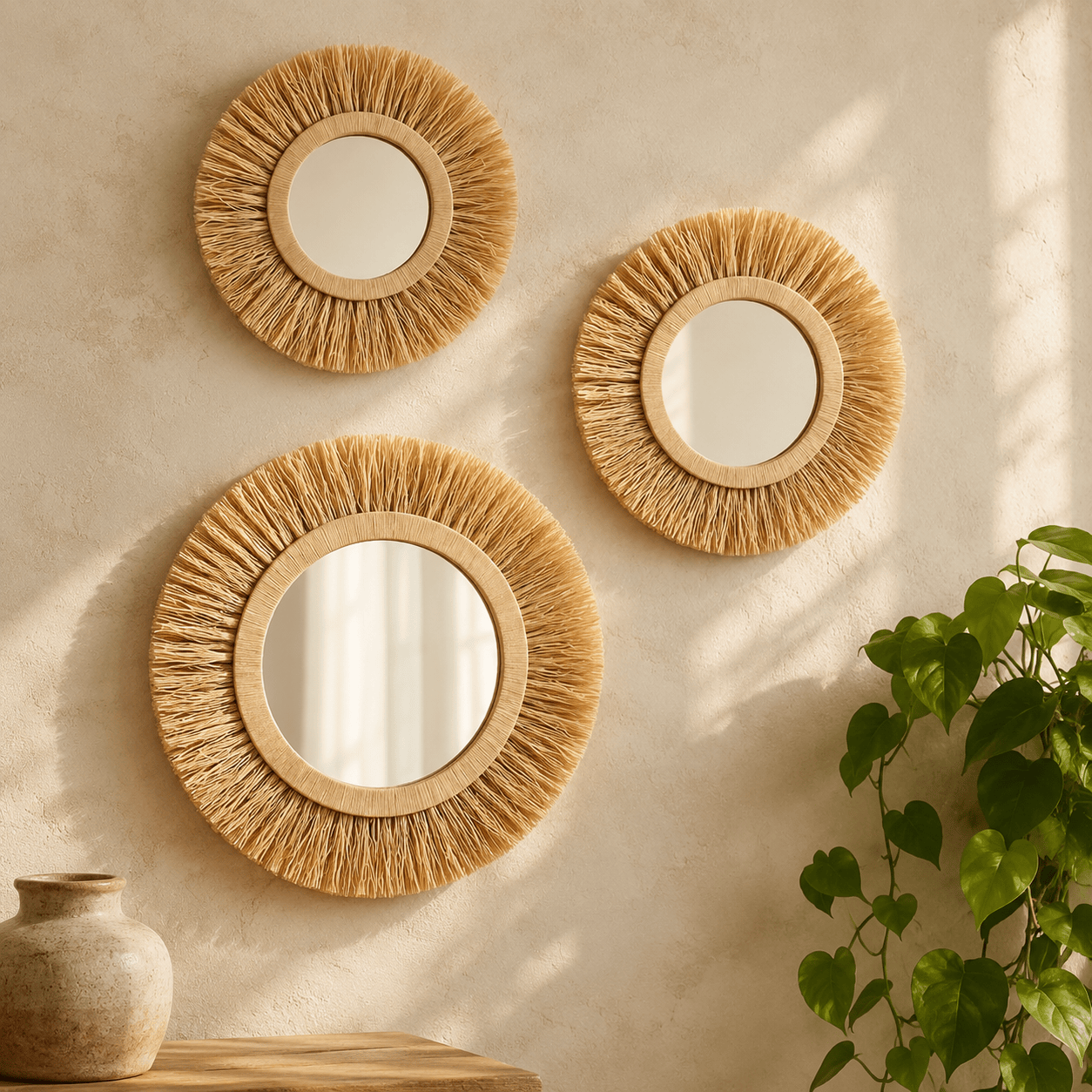 moroccan raffia sunburst mirror | handmade boho wall mirror moroccan raffia sunburst mirror | handmade boho wall mirror