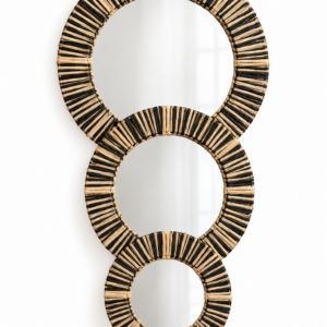 Moroccan Woven Mirror Set of 3 – Handwoven Wall Mirrors